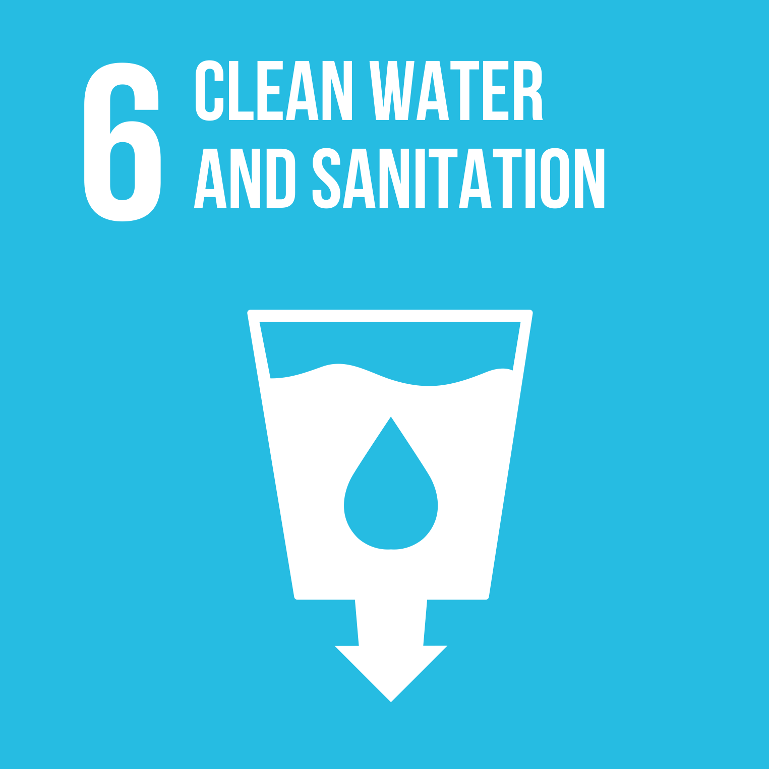 Logo of SDG 'Clean Water and Sanitation'