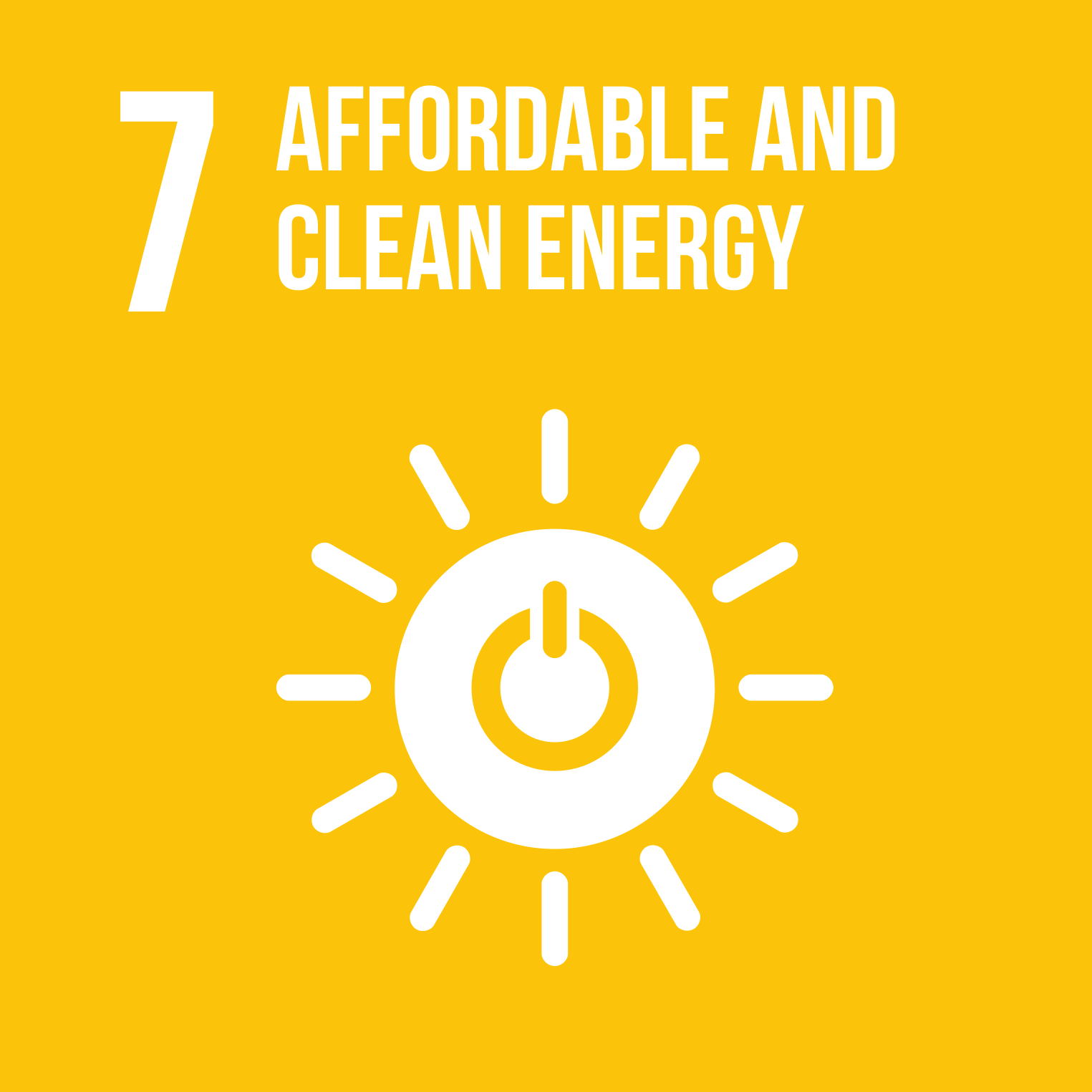 Logo of SDG 'Affordable & Clean Energy'